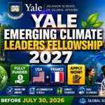 Yale Emerging Climate Leaders Fellowship 2027: 7 Amazing Benefits of This Fully Funded Opportunity