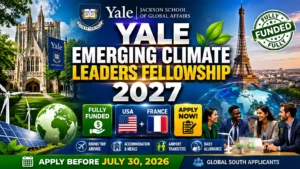 Yale Emerging Climate Leaders Fellowship 2027: 7 Amazing Benefits of This Fully Funded Opportunity