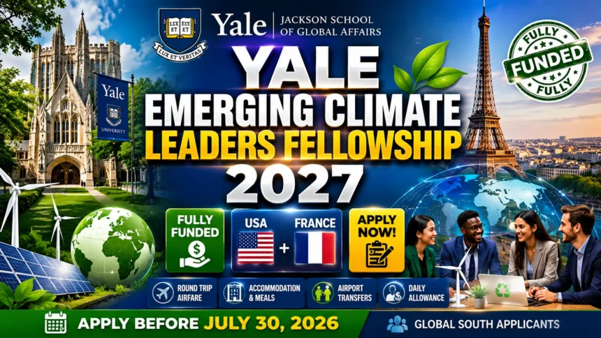 Yale Emerging Climate Leaders Fellowship 2027: 7 Amazing Benefits of This Fully Funded Opportunity