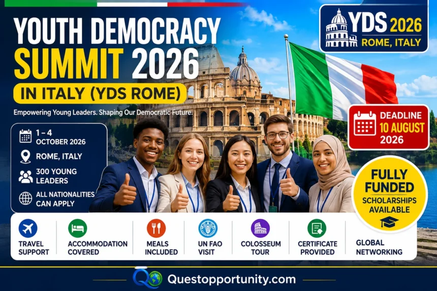 7 Amazing Reasons to Apply for the Youth Democracy Summit 2026 in Italy (YDS Rome)