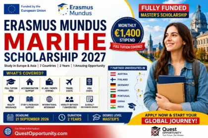 Erasmus Mundus MARIHE Scholarship 2027