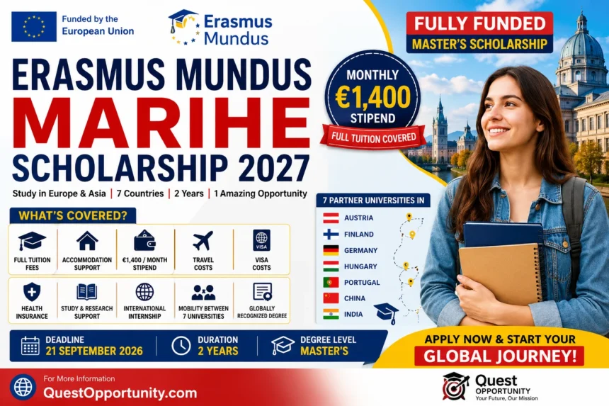 Erasmus Mundus MARIHE Scholarship 2027