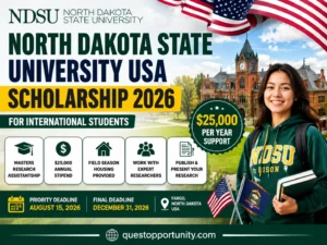 North Dakota State University USA Scholarship 2026