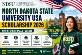 North Dakota State University USA Scholarship 2026