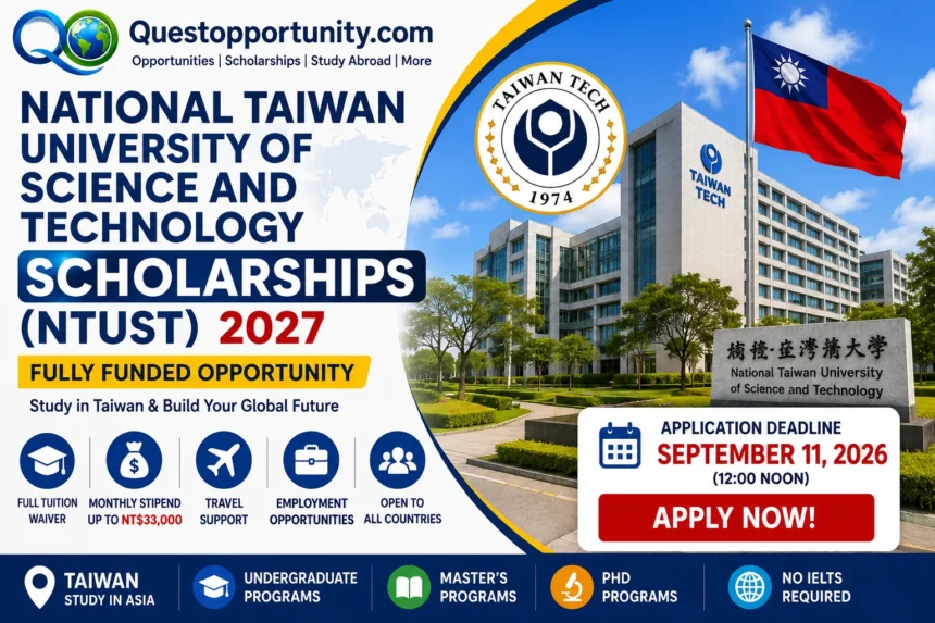 National Taiwan University of Science and Technology Scholarships (NTUST)