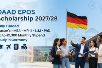 DAAD EPOS Scholarship 2027/28: Fully Funded Germany