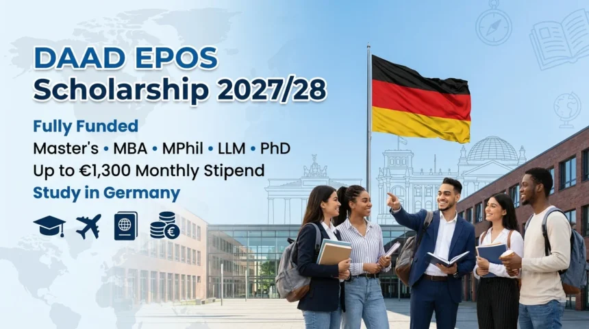 DAAD EPOS Scholarship 2027/28: Fully Funded Germany