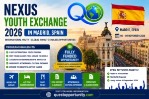 Nexus Youth Exchange 2026 in Madrid, Spain (Fully Funded)