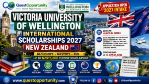 Victoria University of Wellington International Scholarships 2027 in New Zealand