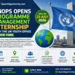 UNOPS Programme Management Internship