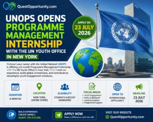 UNOPS Programme Management Internship