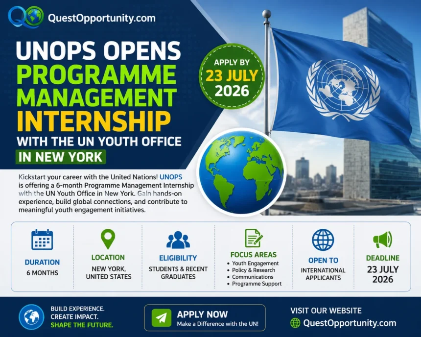 UNOPS Programme Management Internship