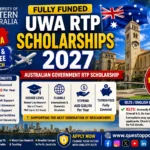 University of Western Australia RTP Scholarships 2027