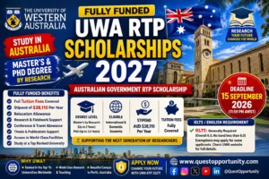 University of Western Australia RTP Scholarships 2027
