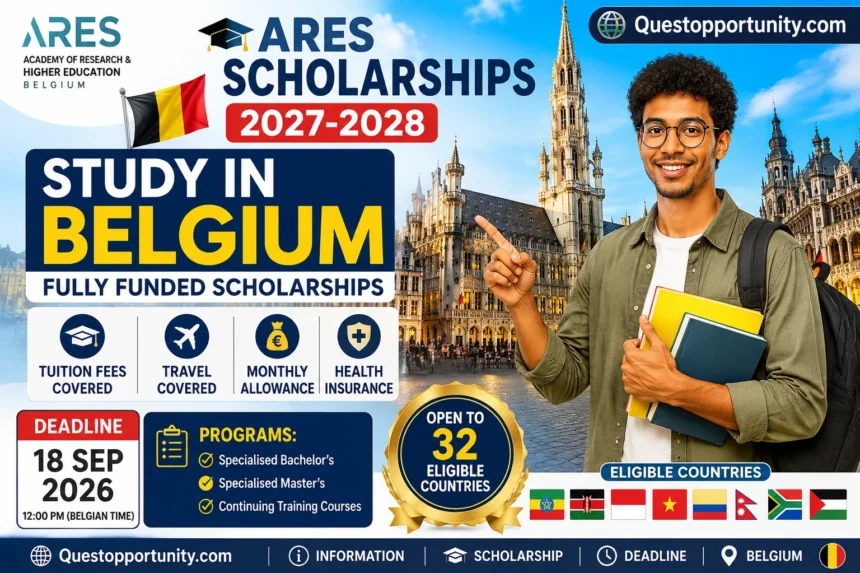ARES Scholarships 2027–2028 in Belgium