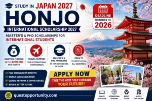 Honjo International Scholarship 2027: Amazing Japan Funding
