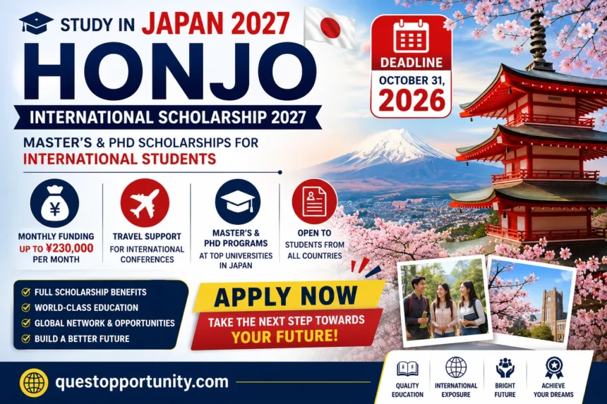 Honjo International Scholarship 2027: Amazing Japan Funding